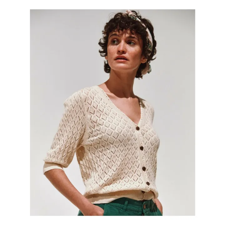 Gilet Bettina | Ecru- Immagine del prodotto n°1