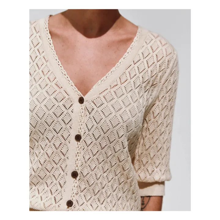 Gilet Bettina | Ecru- Immagine del prodotto n°3