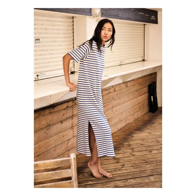 Vestido Fredolise de algodón orgánico | Azul eléctrico