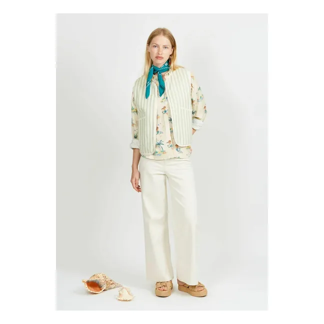 Veste Sans Manches Réversible Fedeas | Sauge