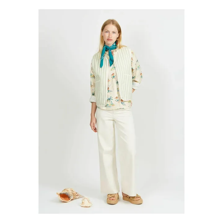 Veste Sans Manches Réversible Fedeas | Sauge- Image produit n°1