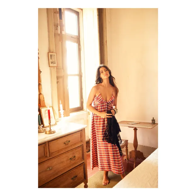 Robe Carreaux | Rose