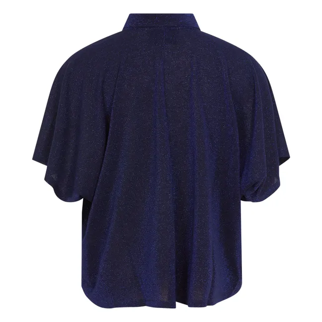 Chemise Brooklyn Métallisée | Bleu marine