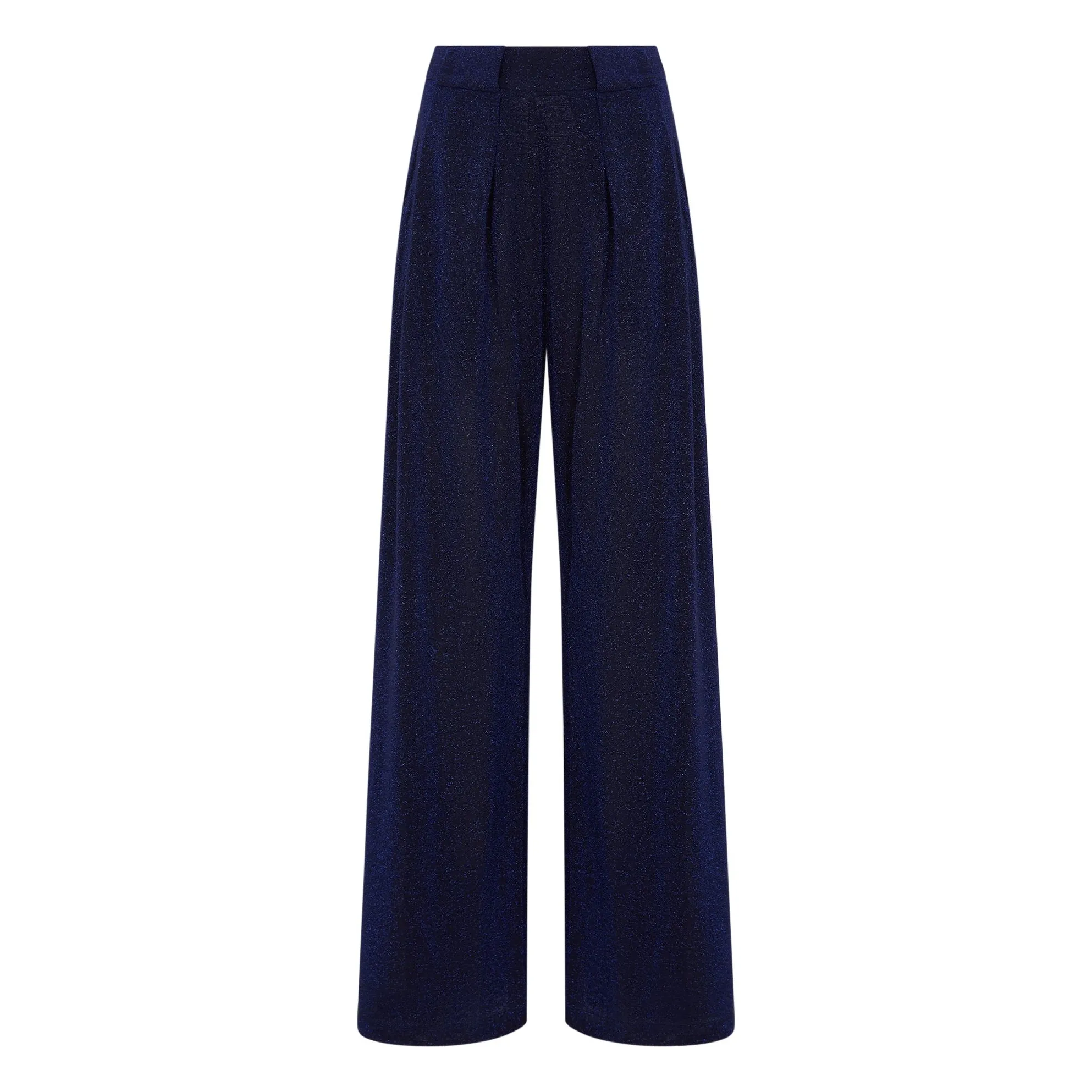 Pantalon Aspen Métallisé | Bleu marine- Image produit n°0