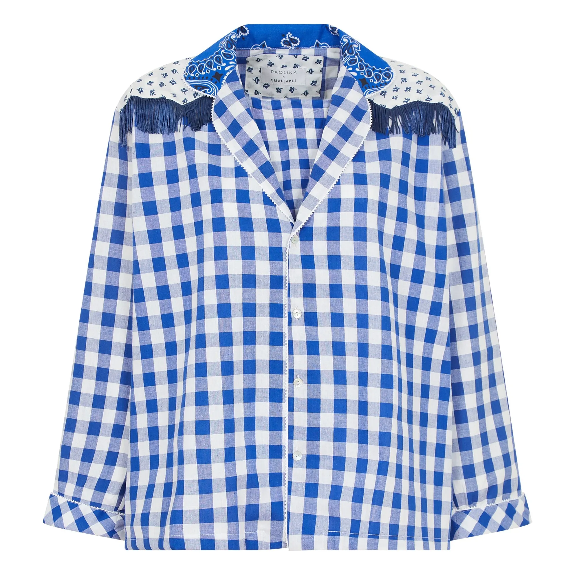 Paolina x Smallable - Blouse Douglas | Bleu- Image produit n°0
