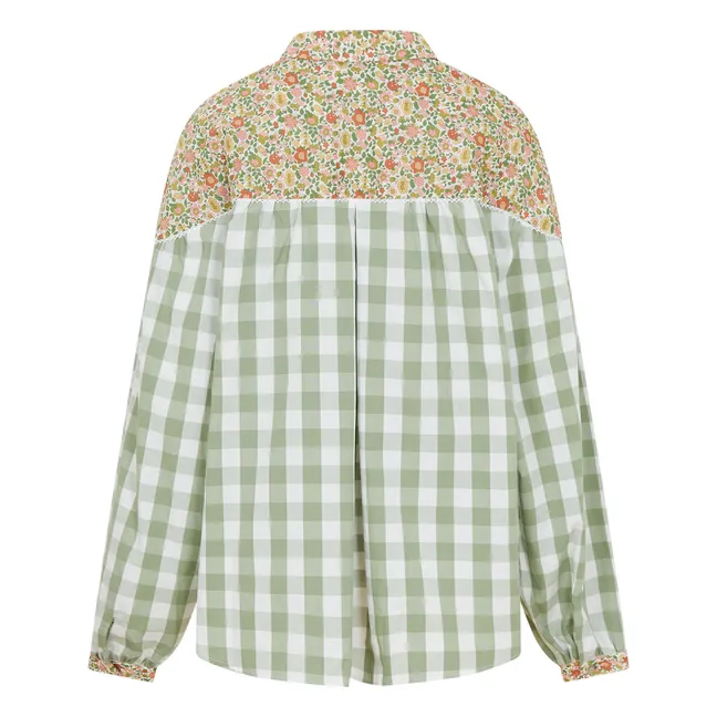 Paolina x Smallable - Blouse Lisa | Vert kaki