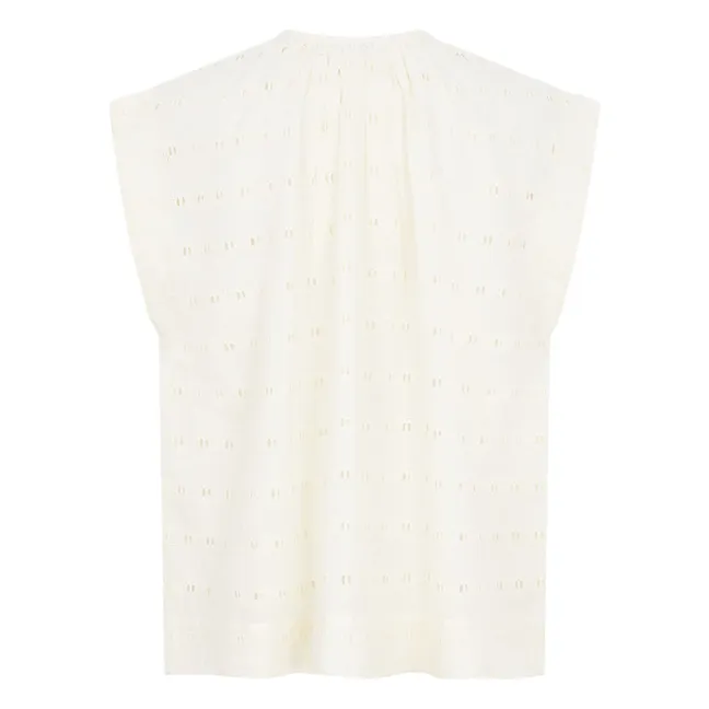 Blouse Sistelo Brodée | Ecru