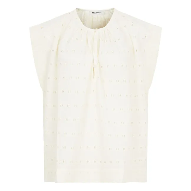 Sistelo Embroidered Blouse | Ecru