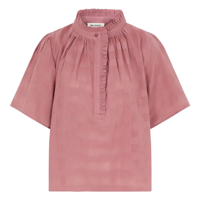 Blouse Seville Carreaux Dobby | Prune