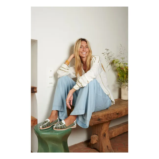 Sandalias Rita White | Verde Kaki