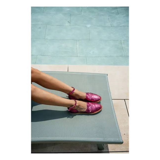 Sandalias Nayeli metalizadas | Rosa
