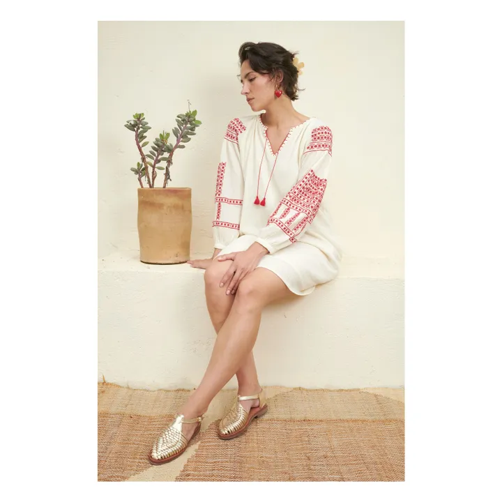 Sandales Peonia Métallisées | Champagne- Image produit n°1