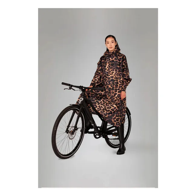 Cape Imperméable Dark Léopard - Collection Femme | Marron
