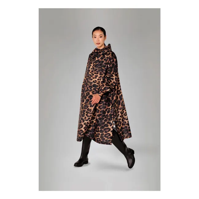 Cape Imperméable Dark Léopard - Collection Femme | Marron
