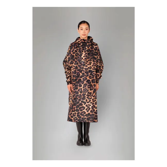 Cape Imperméable Dark Léopard - Collection Femme | Marron