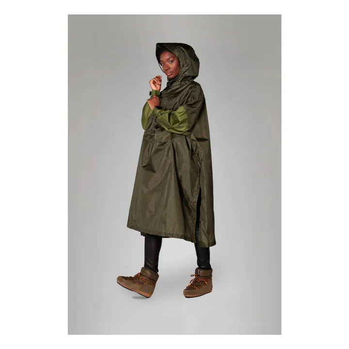 Cape Imperméable Herringbone - Collection Femme | Marron- Image produit n°1
