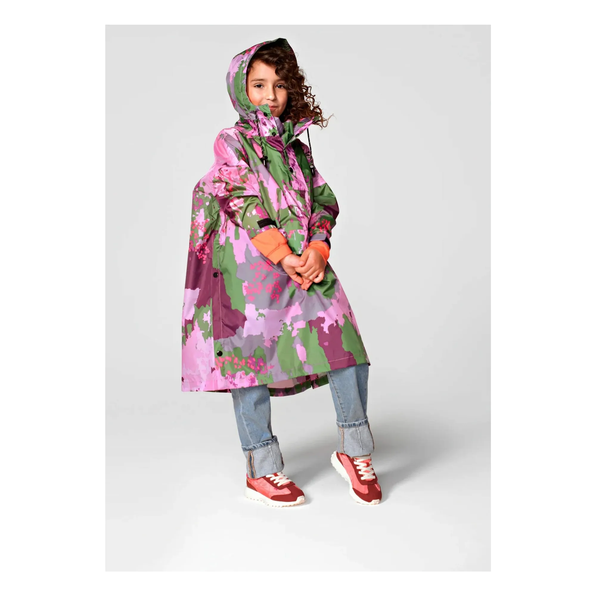Cape Imperméable Digi Spring Camo - Collection Enfant | Violet- Image produit n°3