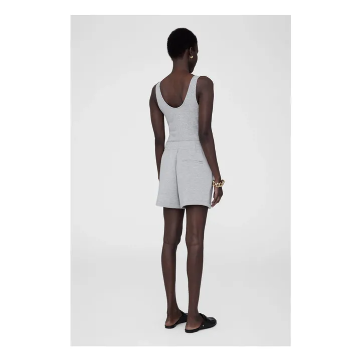 Short Kam Monogramme | Gris chiné- Image produit n°1