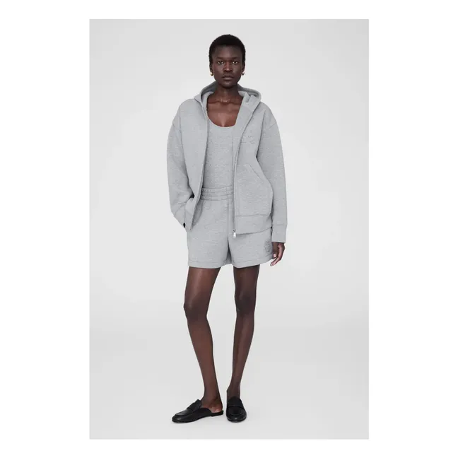 Sweat Bond Zippé Monogramme | Gris chiné