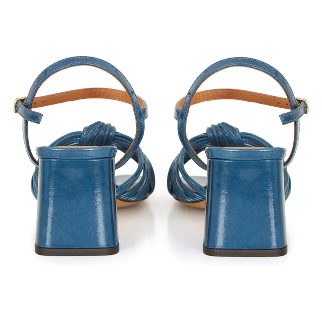 Sandales n°640 Cuir Vernis | Denim