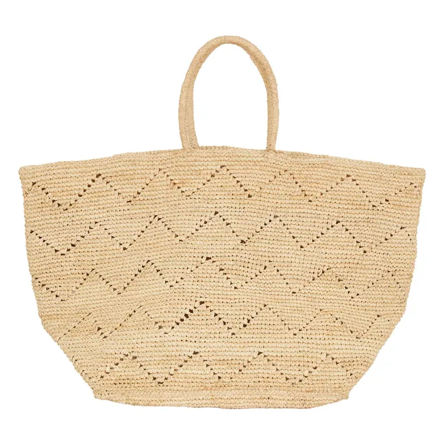 Bolsa de la compra de rafia Toabi | Natural