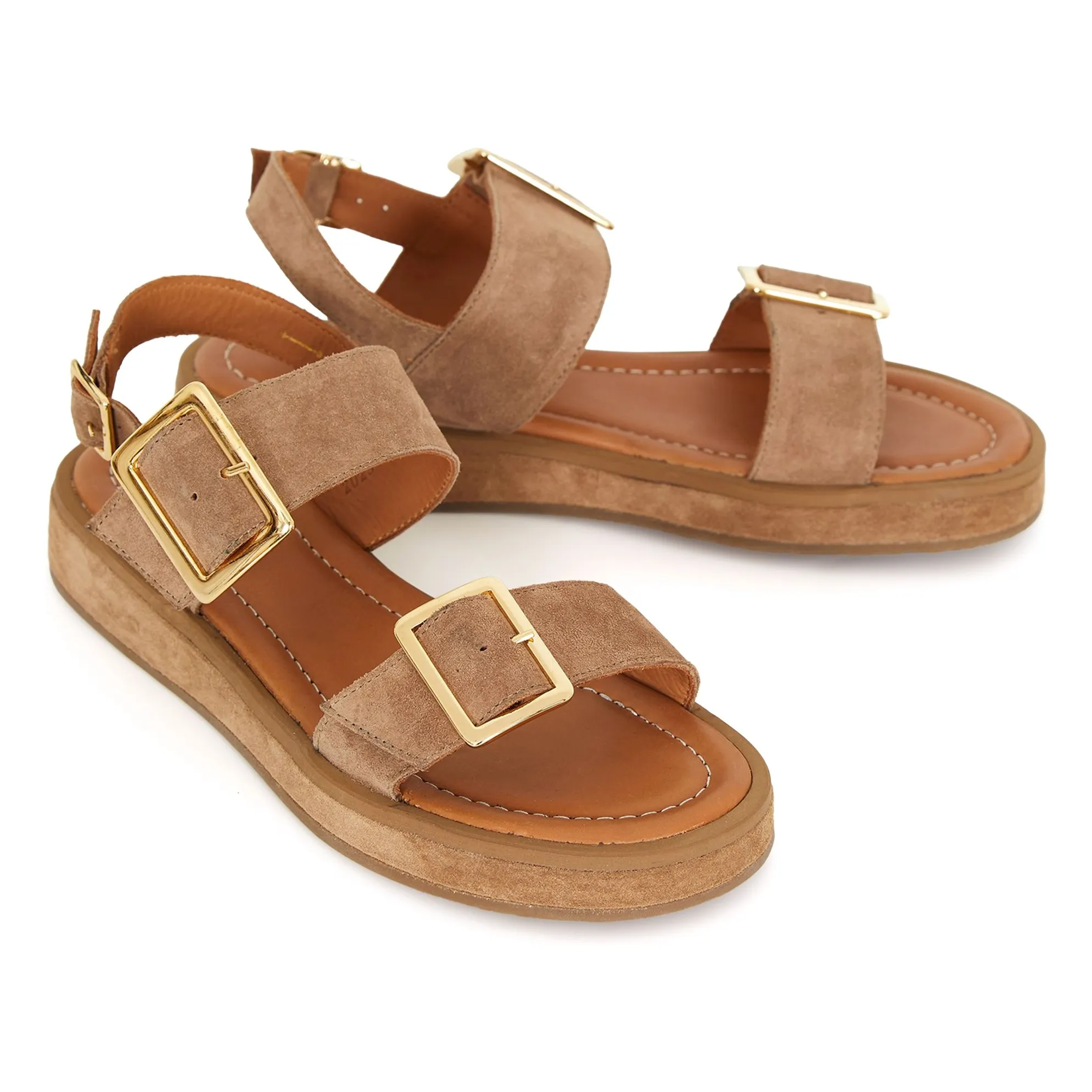Sandales Ottawa Daim | Naturel- Image produit n°1