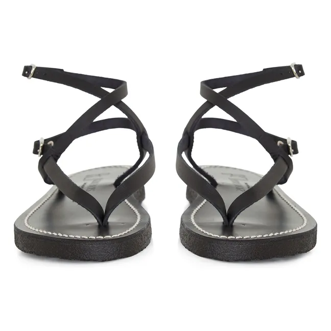 Abako Pulit Sandalen | Silber