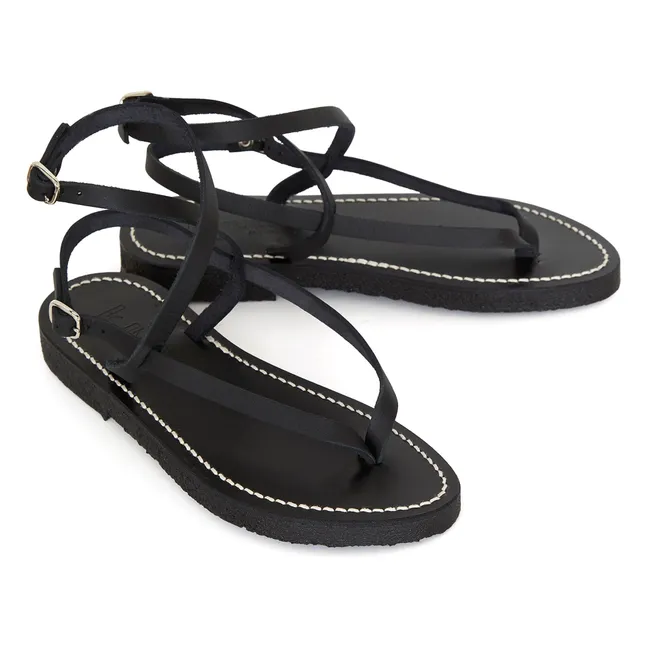 Abako Pulit Sandalen | Silber