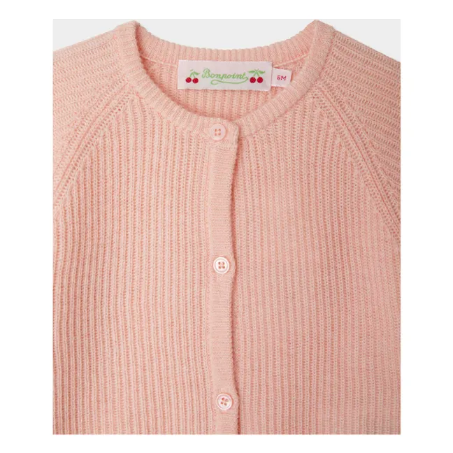 Giusto Strickjacke Wolle | Pfirsichfarben