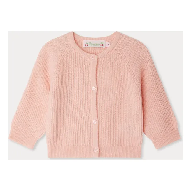 Giusto Strickjacke Wolle | Pfirsichfarben