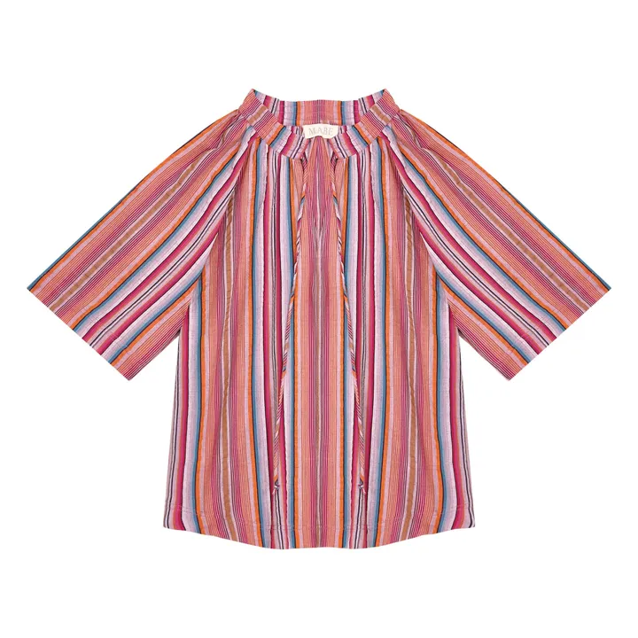 Blouse Palmer Rayures | Rose- Image produit n°0