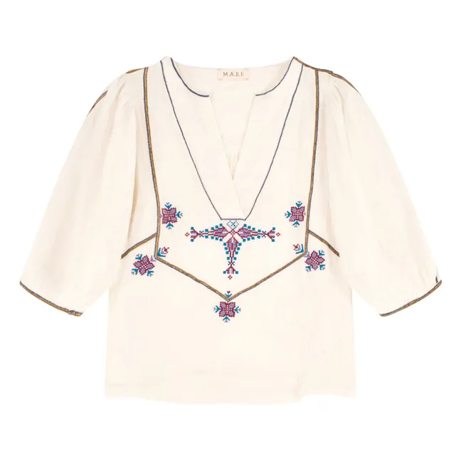 Blusa bordada Vivien | Blanco
