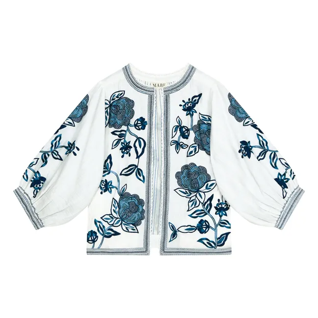 Veste Lucia Brodée | Bleu
