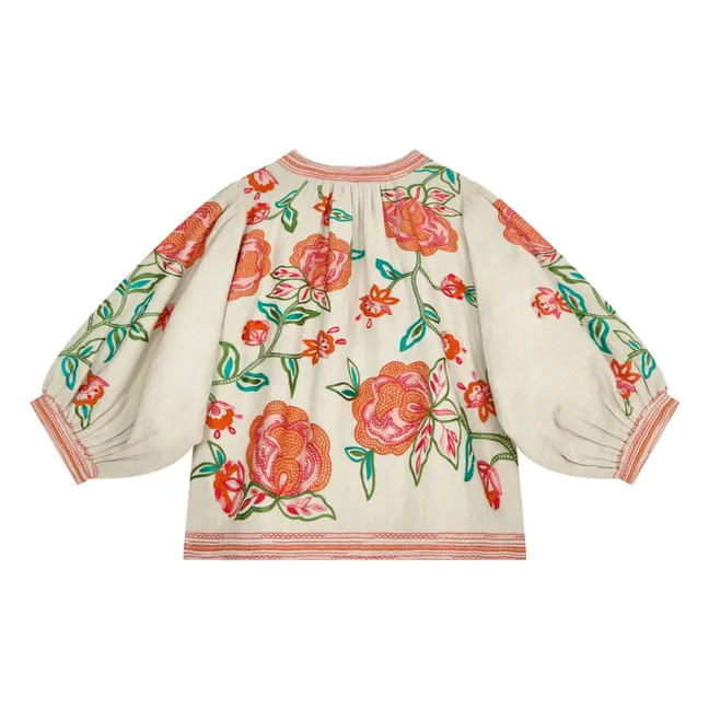 Veste Lucia Brodée | Corail