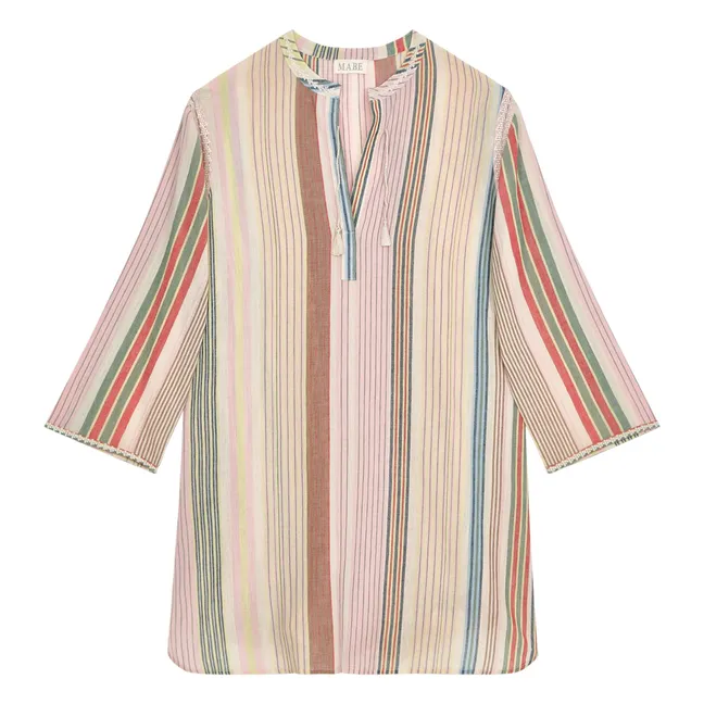 Kleid Elba gestreift | Rosa