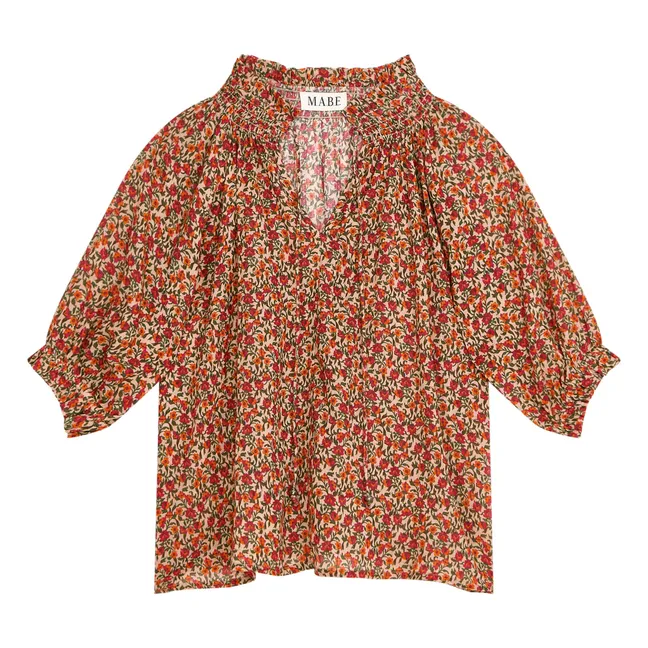 Laney Printed Blouse | Red