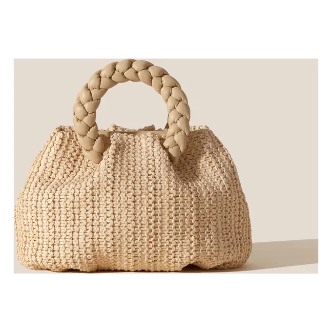 Bombon M Raphia bag | Natural