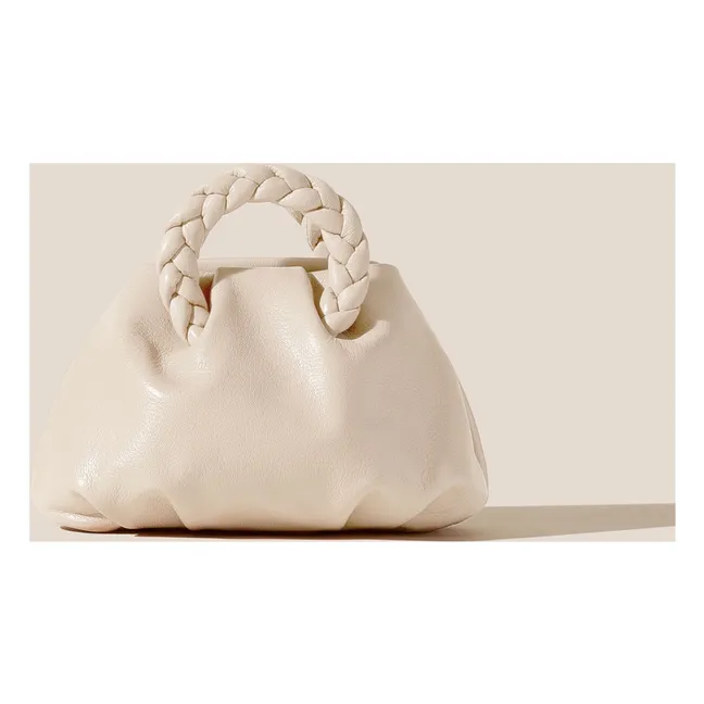 Borsa bomber morbida e lucida | Crema