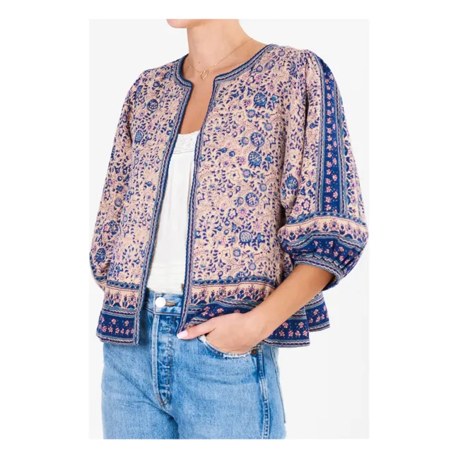 Cass Printed Jacket | Beige