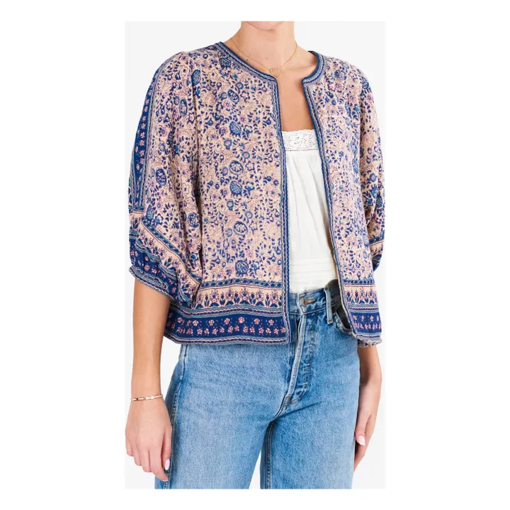 Calista Embroidered Jacket Ecru