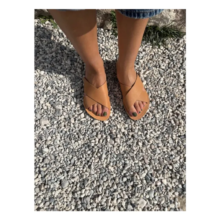 Mules Gaelle | Camel- Image produit n°1