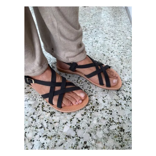 Sandales Verona Nubuck | Noir