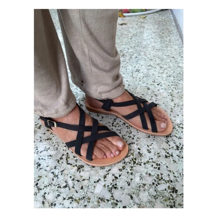 Sandales Verona Nubuck | Noir- Image produit n°1