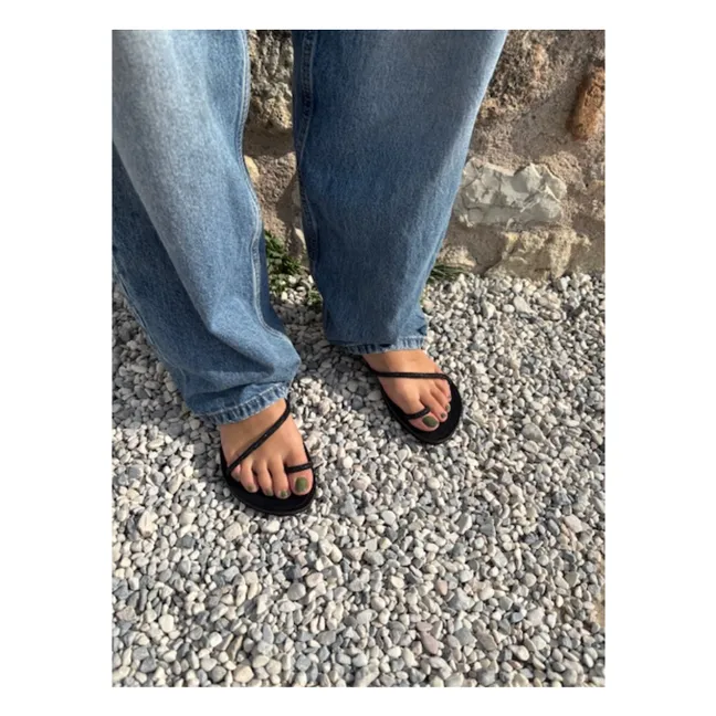 Sandales Stella Strass | Noir