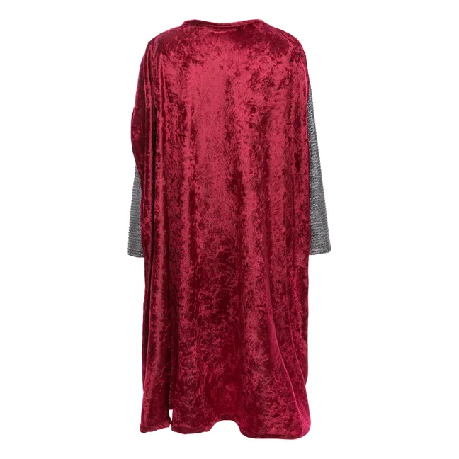 Kostüm eines Ritters mit seinem Umhang | Silber