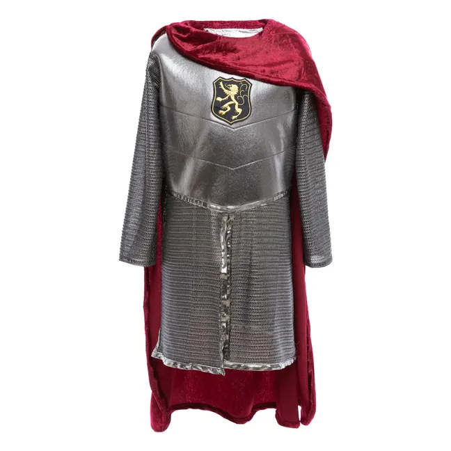 Déguisement de chevalier avec sa cape | Argenté