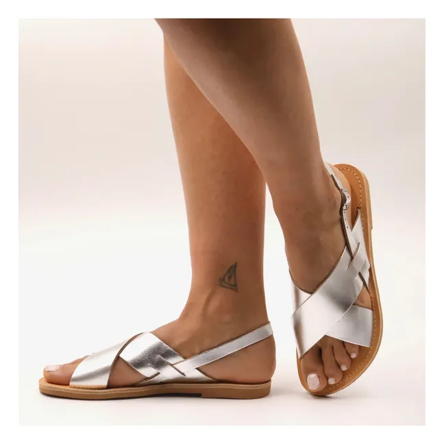 Tom Metallic-Sandalen | Silber