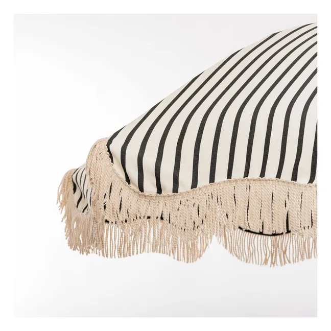 Parasol frangé Premium | Noir