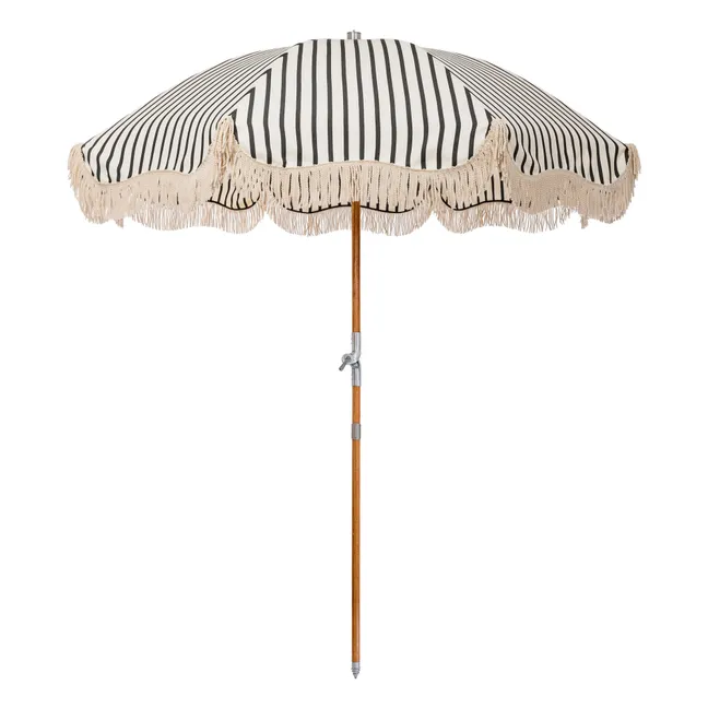 Parasol frangé Premium | Noir