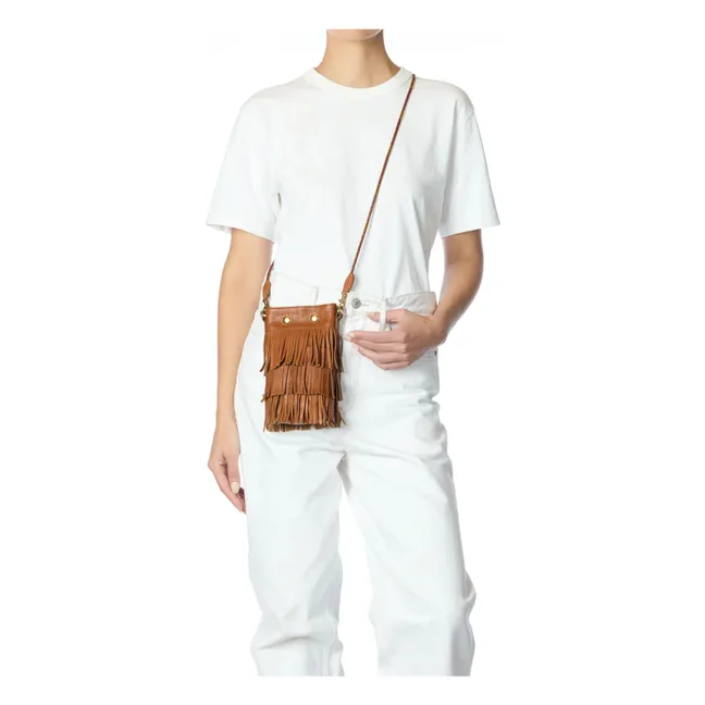 Ben Mini Bag Terciopelo corteza | Caramelo